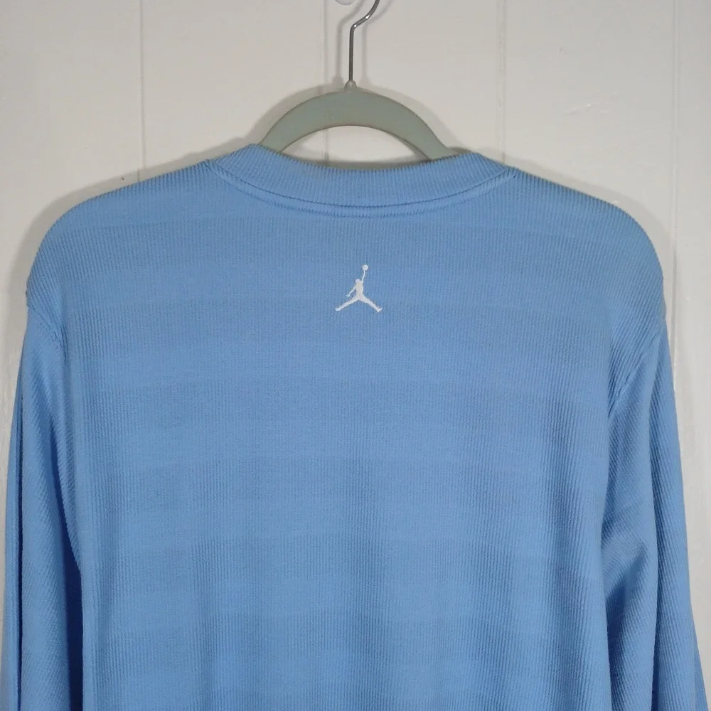 Jordan Light Blue Long Sleeve Tee with White Jumpman